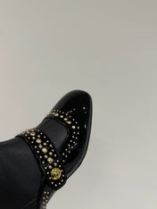 BELLE-D HEELED BOOT BLACK PATENT CALFSKIN