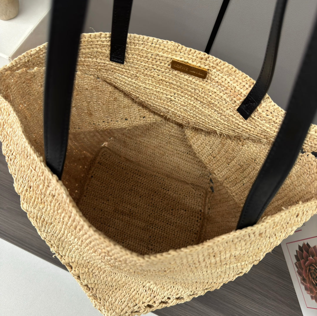 LOEWE 25S PUZZLE FOLD BAG 31 IN NATURAL CALFSKIN SHOULDER STRAP