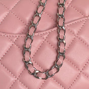 CHANEL 25S MINI FLAP BAG 18 IN PINK CALFSKIN