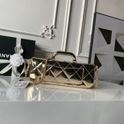 CHANEL 25S FLAP BAG 29 IN METALLIC GOLD CALFSKIN