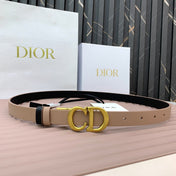 DIOR 25S BELT 20 MM IN TAN BEIGE CALFSKIN 568722