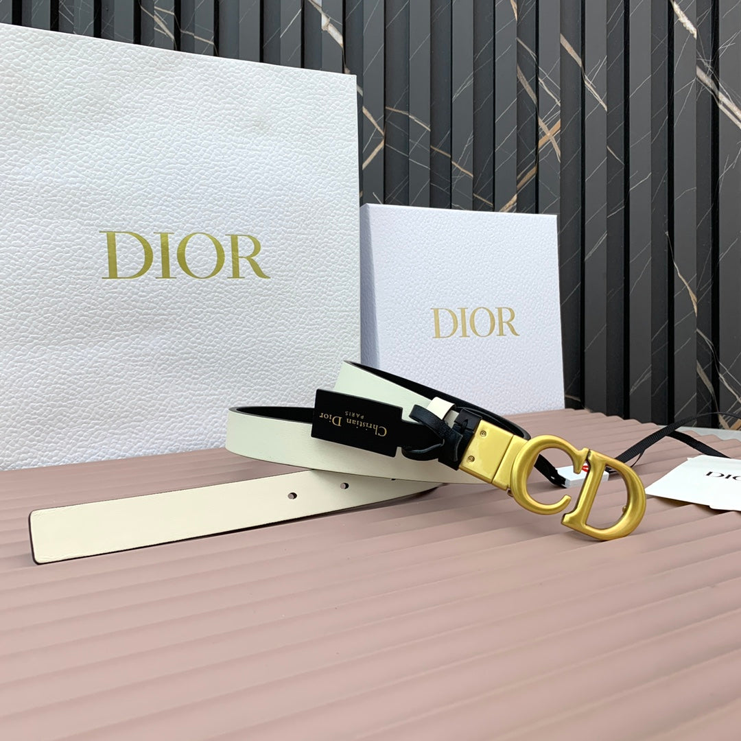 DIOR 25S BELT 20 MM IN BLACK CALFSKIN 568723