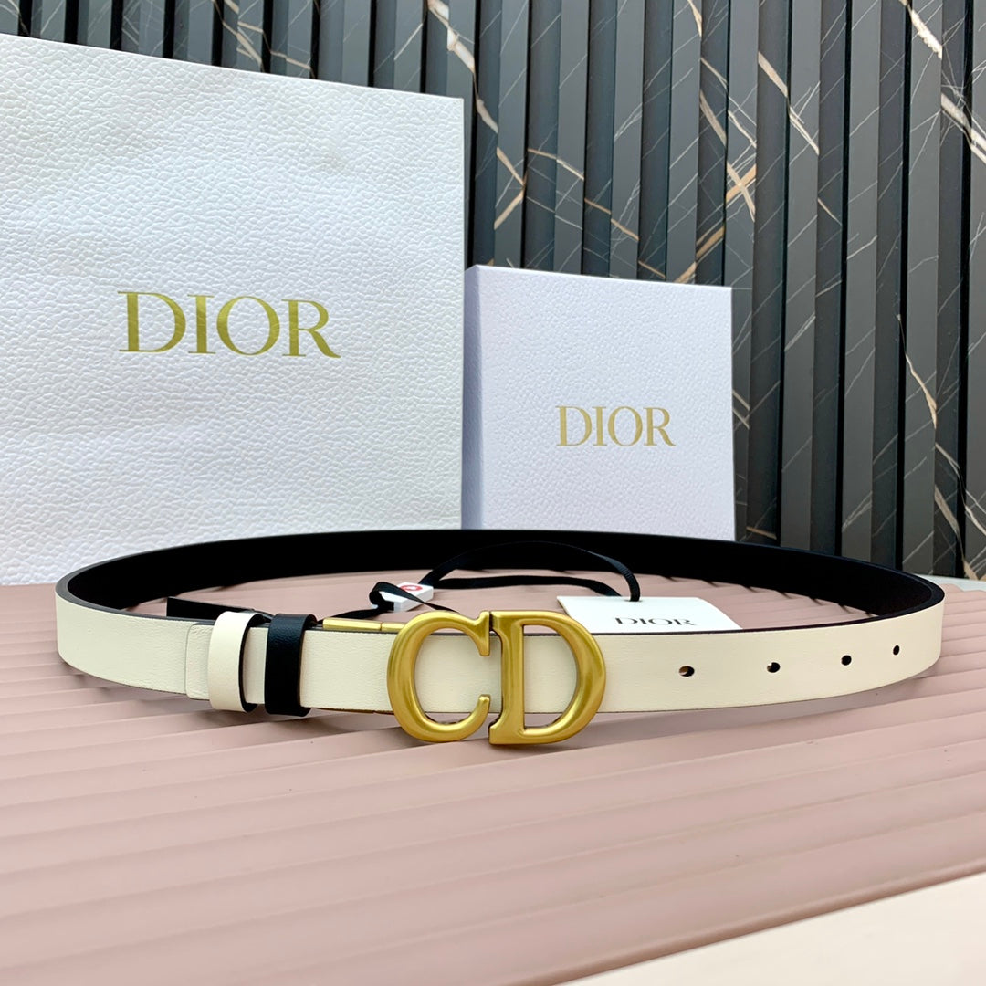 DIOR 25S BELT 20 MM IN BLACK CALFSKIN 568723