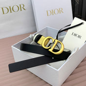 DIOR 25S BELT 20 MM IN BLACK CALFSKIN 568723