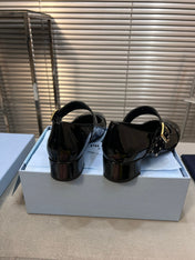 MARY JANE PUMPS IN BLACK GLOSSY CALFSKIN