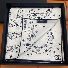CHANEL 25S SCARF 90 IN SILK 704602