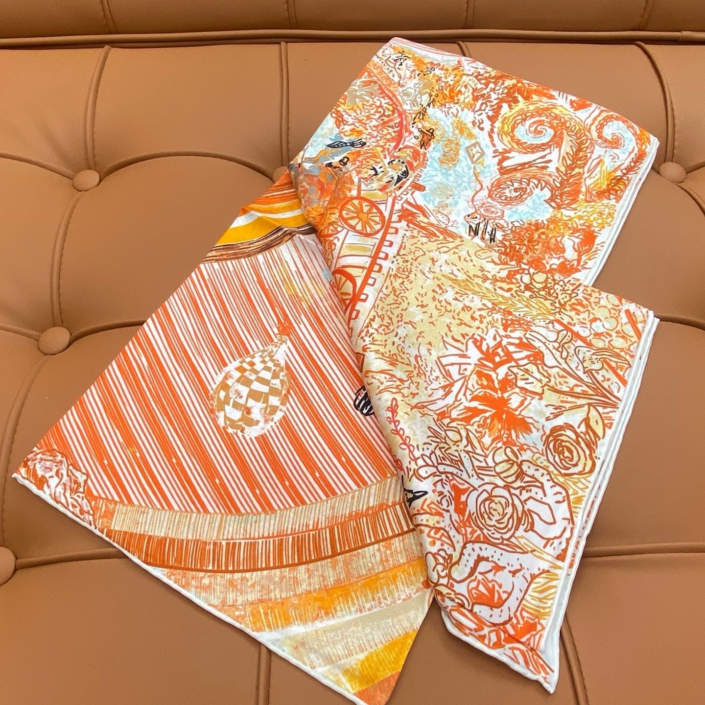 HERMES 25S SCARF 90 IN SILK 703689