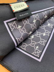 GUCCI 25S SCARF 90 IN SILK 709695