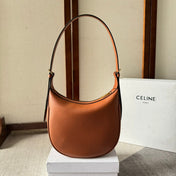 SMALL HELOÏSE BAG CUIR 22 IN GINGER ORANGE CALFSKIN EMBOSSED LOGO