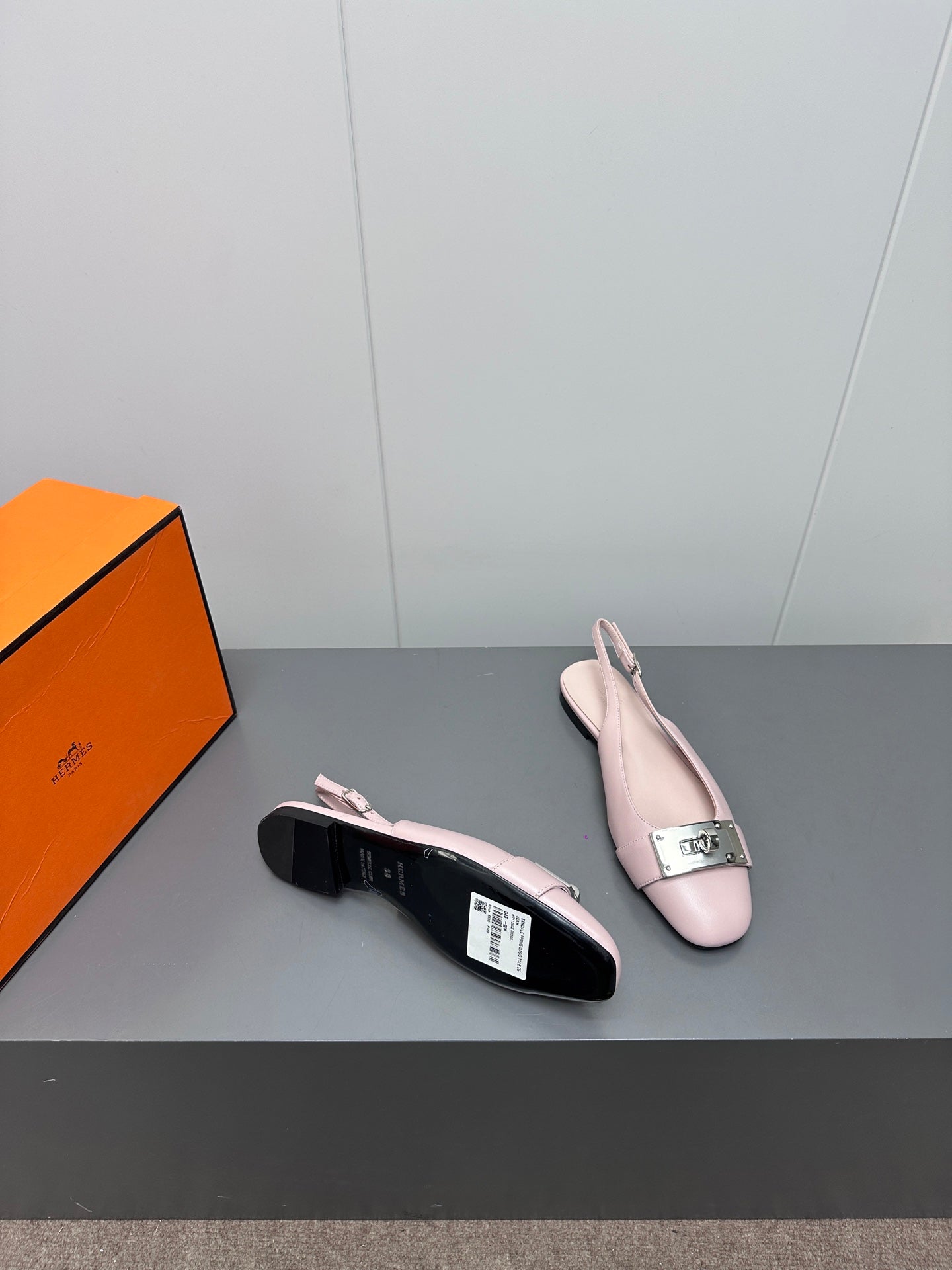 INNOCENTE SLINGBACK IN LIGHT PINK CALFSKIN