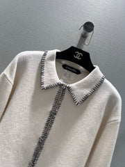 CHANEL 25S STAND-COLLAR KNITTED CARDIGAN 294