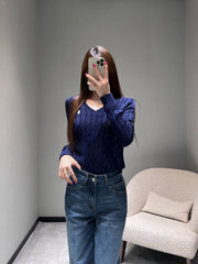 RALPH LAUREN KNITTED V-NECK SWEATER403