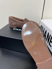 LOAFER IN PENNY BROWN SUEDE AND SOLF FLEECE LINING