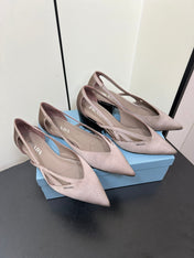 CUT-OUT BALLERINAS IN HAZELNUT BEIGE SATIN