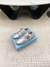 TASSEL LOAFERS IN SILVER METALLIC LAMBSKIN