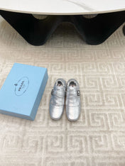 TASSEL LOAFERS IN SILVER METALLIC LAMBSKIN