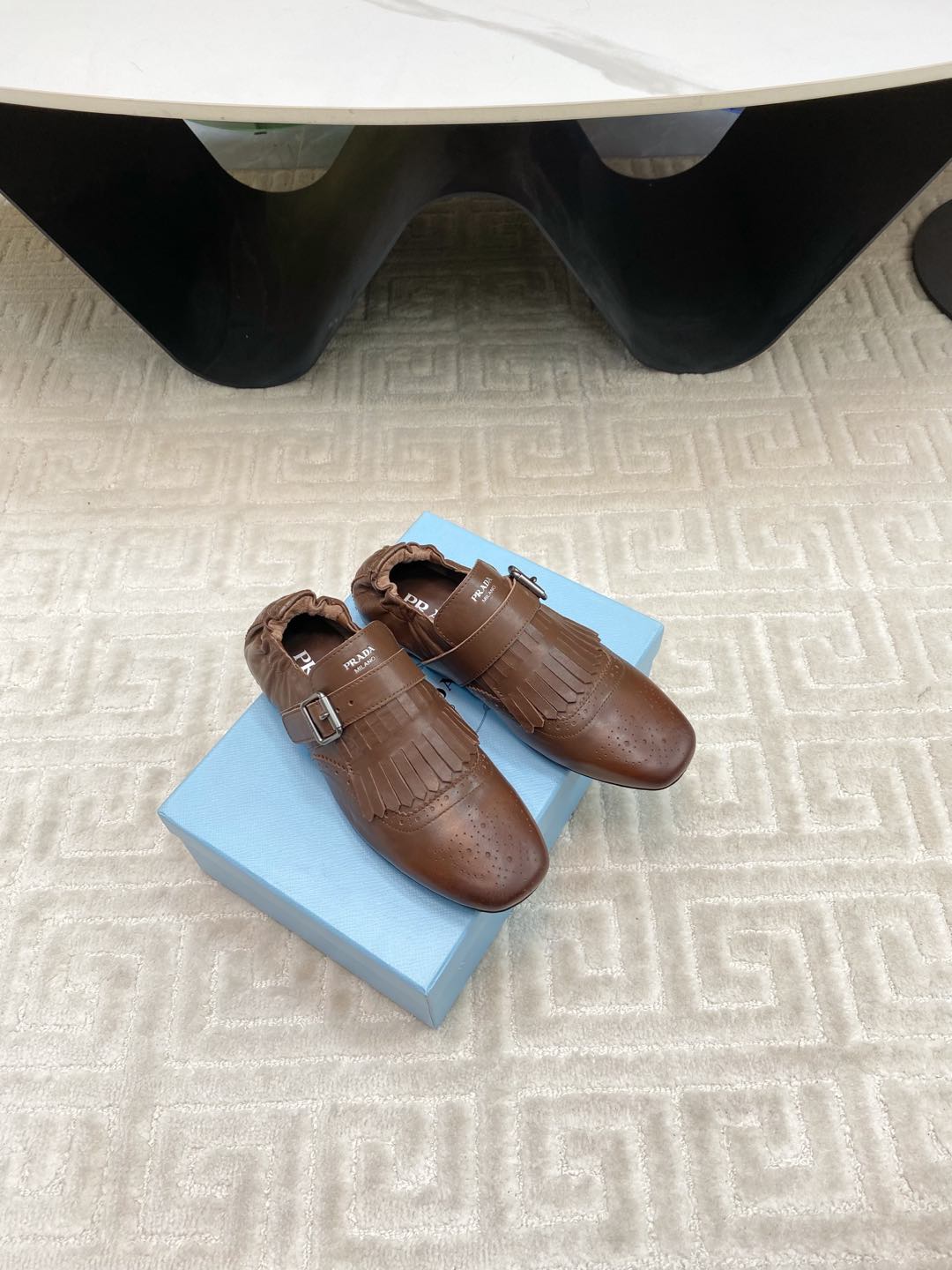 TASSEL LOAFERS IN RUSSET BROWN LAMBSKIN