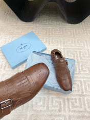 TASSEL LOAFERS IN RUSSET BROWN LAMBSKIN