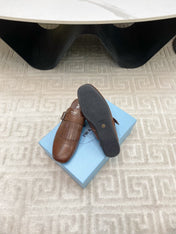 TASSEL MULES IN RUSSET BROWN LAMBSKIN