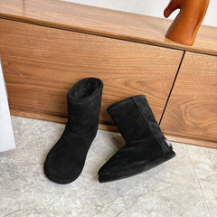 BALENCIAGA 25S ALASKA ANKLE BOOTS IN BLACK SUEDE