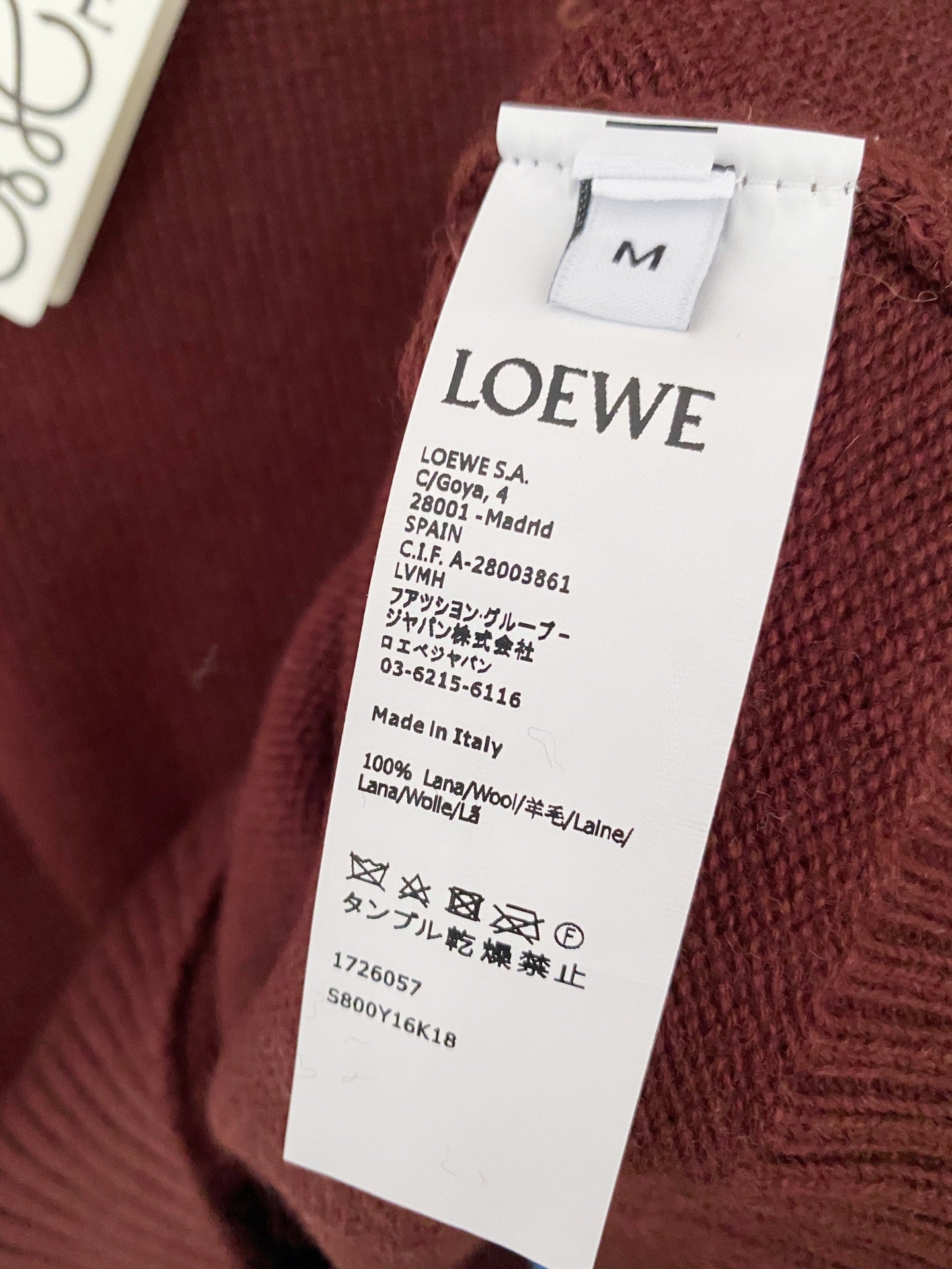 LOEWE SWEATER STYLE 187