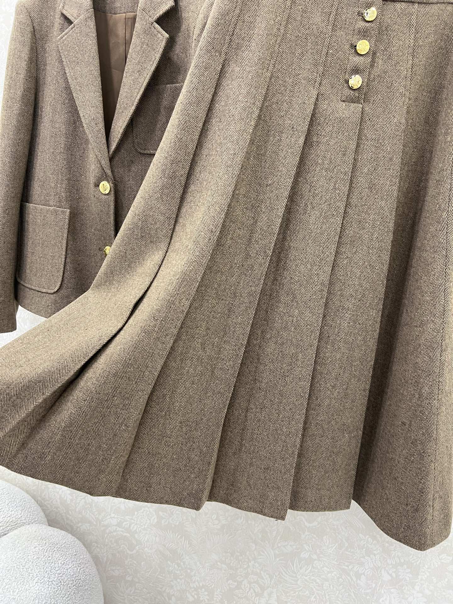 CELINE 26S BLAZER SKIRT SET 791194