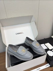 MOCCASIN 2.5 CM IN ASH GRAY PREMIUM LAMBSKIN