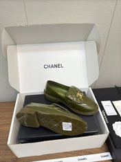 MOCCASIN 2.5 CM IN ARMY GREEN PREMIUM LAMBSKIN