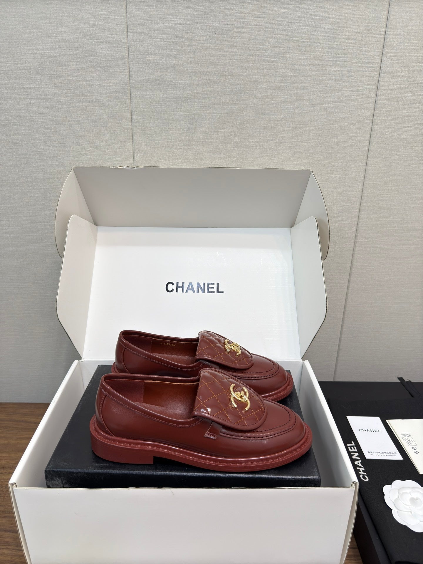 MOCCASIN 2.5 CM IN JAM RED PREMIUM LAMBSKIN