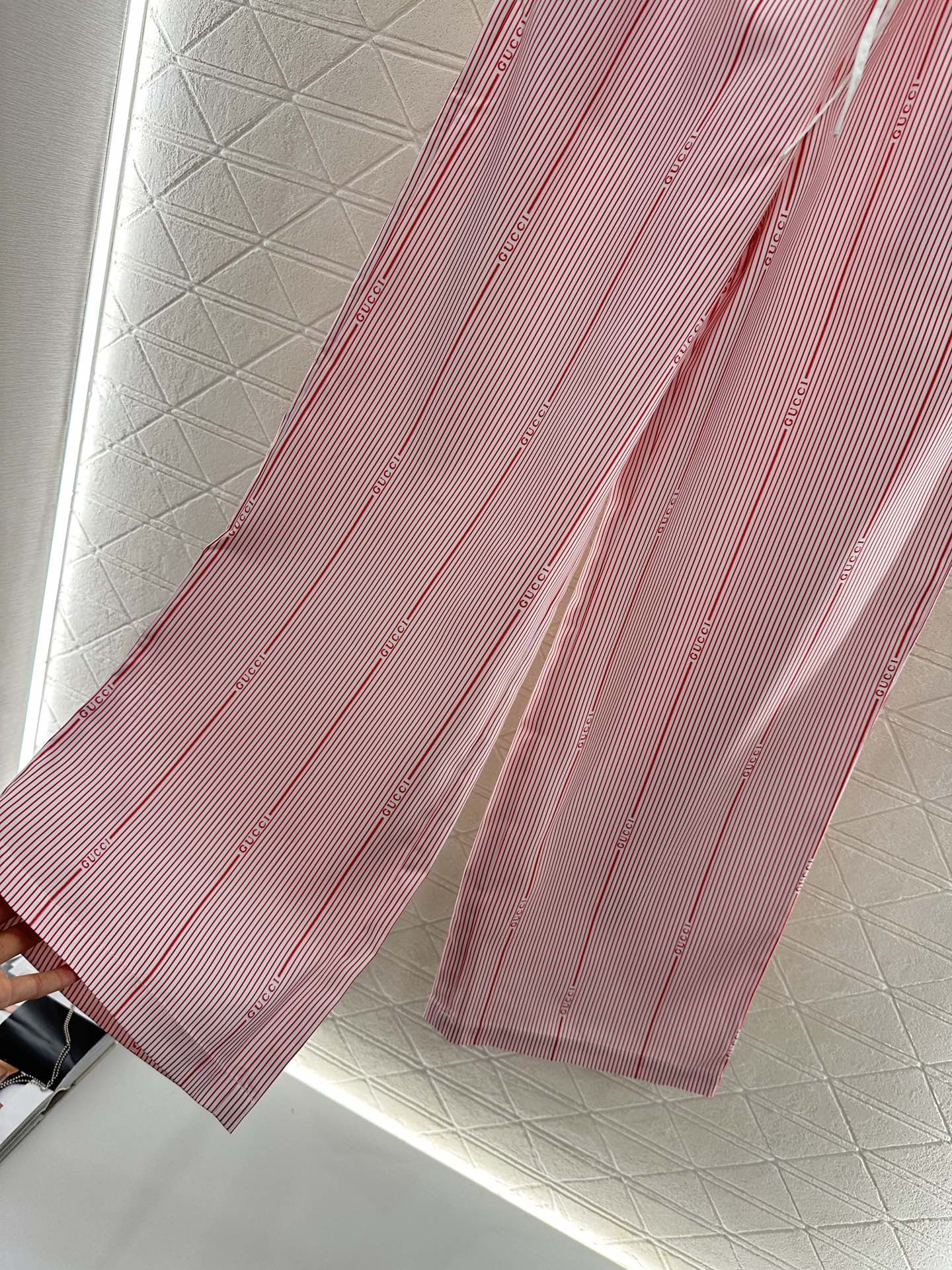 GUCCI STRIPED WIDE-LEG PANTS 276518