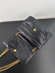MONACO MINI BAG 25 IN BLACK ARENA CALFSKIN GOLD HARDWARE