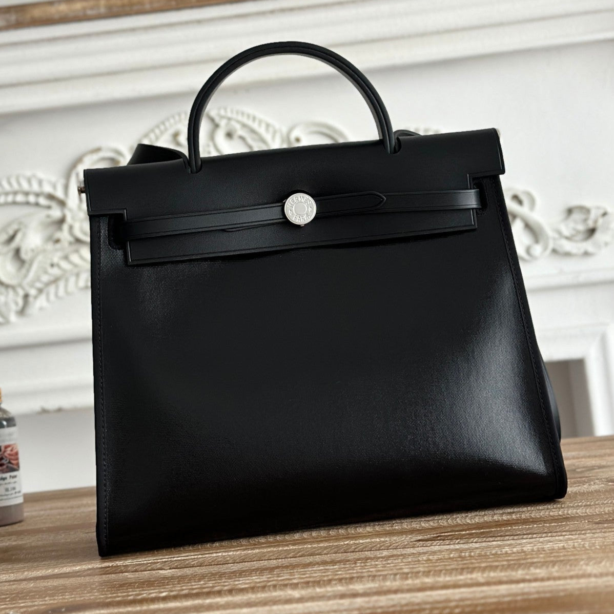 ZIP CABINE 31 BAG IN BLACK CALFSKIN