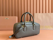 ARCADIE BAG 27 IN DARK GREY SHINY CALFSKIN