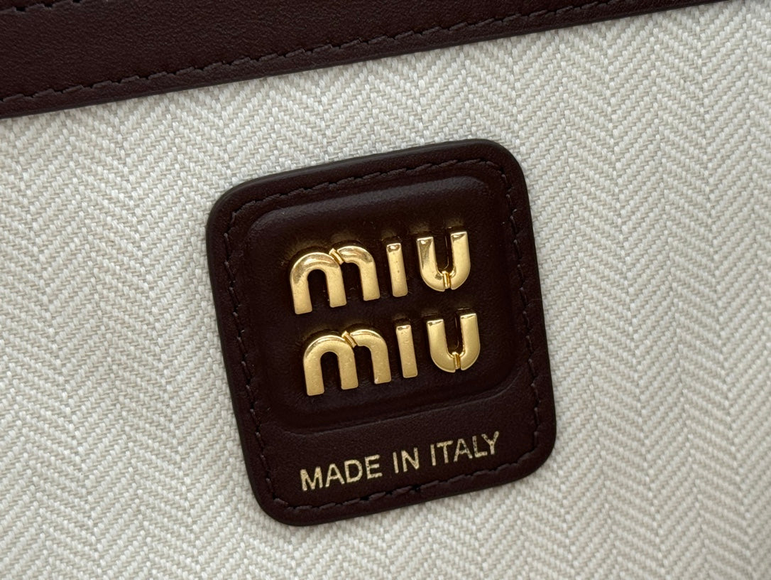 BEAU TOP HANDLE BAG 34 IN COFFEE BROWN SUEDE EMBOSSED LOGO