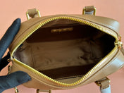 ARCADIE MATELASSÉ BAG 19 IN BROWN LAMBSKIN GOLD HARDWARE