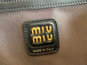 BEAU TOP HANDLE BAG 29 IN BLACK GLOSSY CALFSKIN