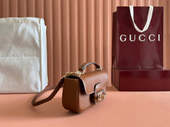 SMALL HORSEBIT 1955 SHOULDER BAG 22.6 IN BROWN CALFSKIN