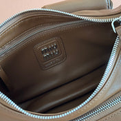 POCKET HANDBAG 21 IN OAK BROWN CALFSKIN