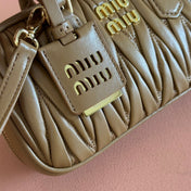 ARCADIE MINI BAG 19 CARAMEL IN MATELASSÉ NAPPA LEATHER