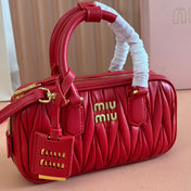 ARCADIE MINI BAG 19 VERMELHO IN MATELASSÉ NAPPA LEATHER