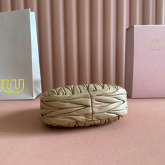 WANDER MATELASSÉ NAPPA MINI BAG 18 IN CARAMEL LAMBSKIN