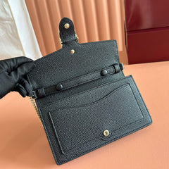 GUCCI 25S DIONYSUS WALLET ON CHAIN 20 IN BLACK CALFSKIN