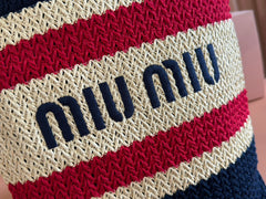 BOLSA TOTE WOVEN 38 MULTICOLOR IN RAFFIA