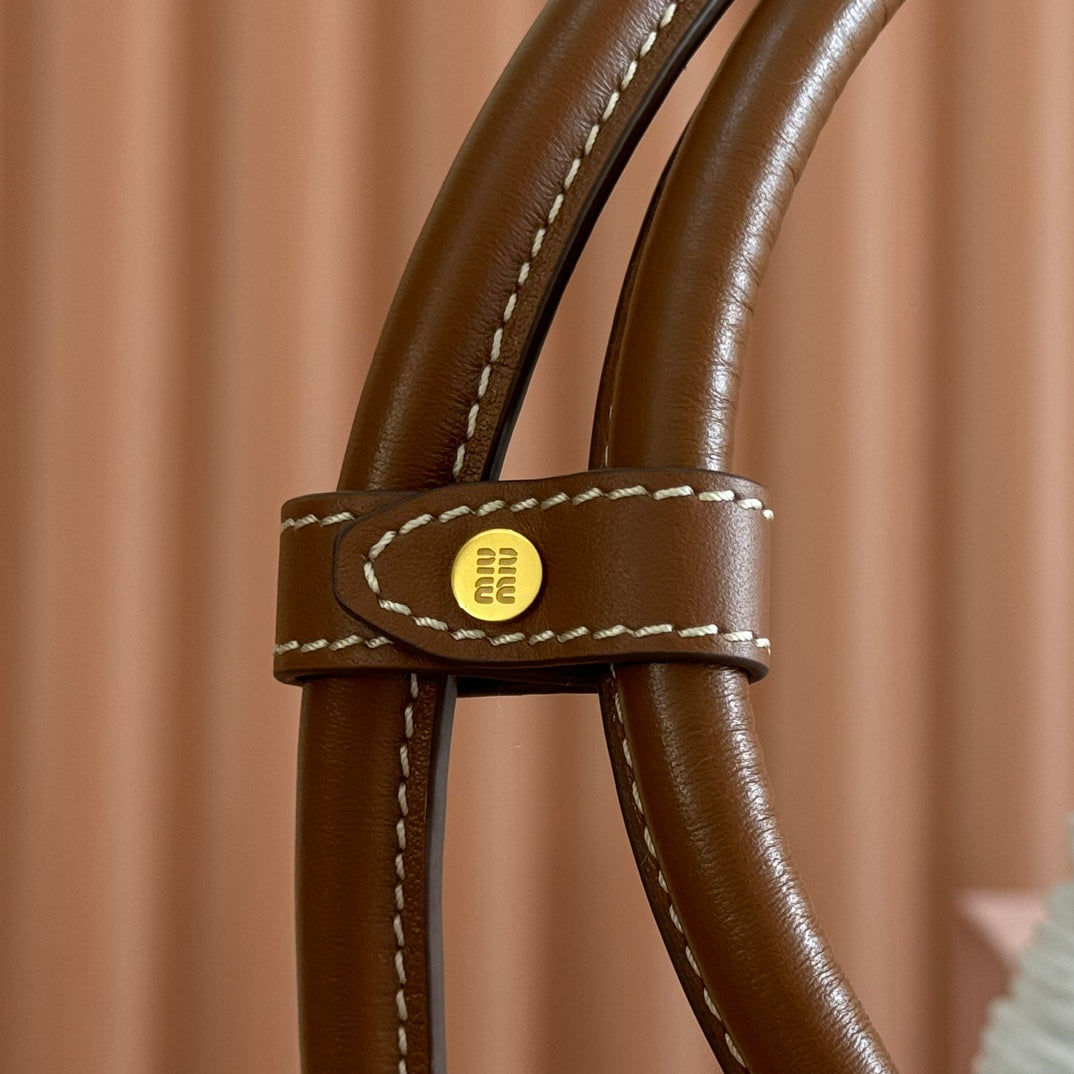 MIUMIU 25S BEAU BAG 34 DARK BLUE AND IVORY IN CANVAS AND CALFSKIN