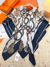HERMES 25S SCARF 140 IN CASHMERE SILK 854537