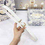 DIOR 25S BELT 20 MM IN WHITE CALFSKIN 570114