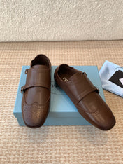 MONK STRAP IN DARK BROWN CALFSKIN