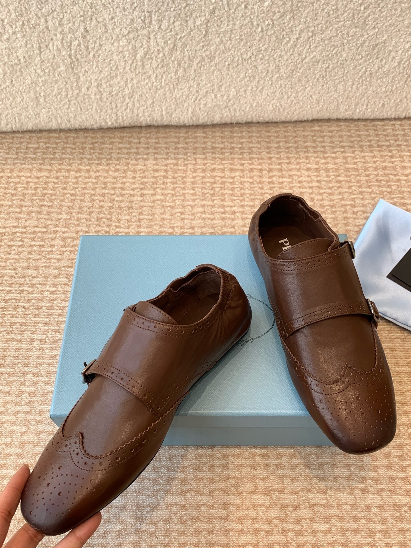 MONK STRAP IN DARK BROWN CALFSKIN