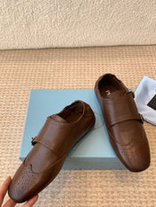 MONK STRAP IN DARK BROWN CALFSKIN