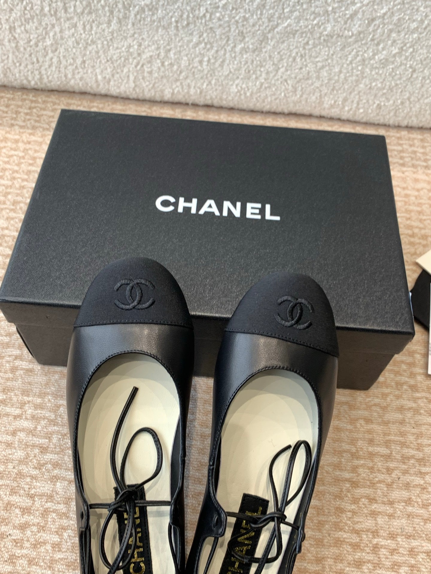 MARY JANE BALLERINA IN BLACK LAMBSKIN